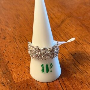 Bomb Party OG ring The Edge of Dreams rhodium plating size 9 NWT